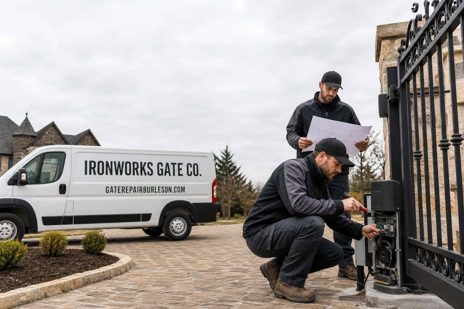 Gate Installation in Burleson, TX | Ironworks Gate Co.
